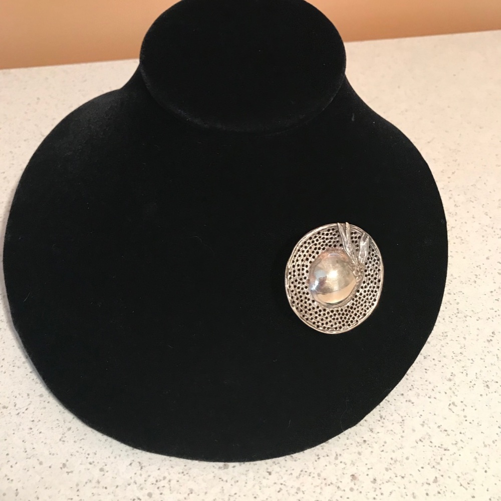 Antique Sterling Silver Hat Pin/Brooch/Pendant - Picture 3 of 5